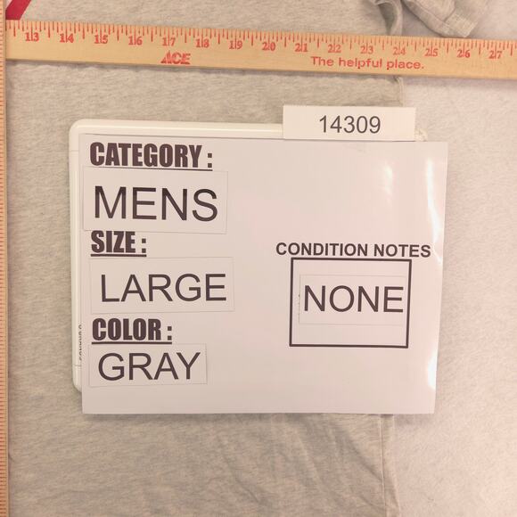 Guess Casual Graphic Short Sleeve Crew Neck T Shirt Mens Size Large L Gray - Picture 8 of 9